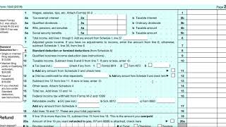 1040 Tax Form Read Through [upl. by Hornstein]