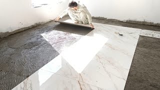 Technical in Room Floor Tile Fitting Skills Size 120×60cm [upl. by Marou]