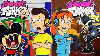 Caillou VS Mokey amp Baldi and Rosie VS Tabi  Friday Night Funkin Mods [upl. by Greenland279]