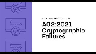 2021 OWASP Top Ten Cryptographic Failures [upl. by Aylatan833]