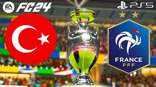 FC 24 Gameplay  Turkey va France vs  UEFA Euro 2024 Final  PS 5™ Full HD [upl. by Anaj523]