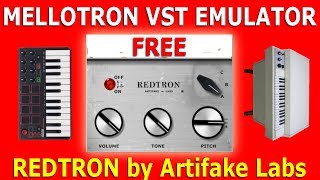 MELLOTRON Vst Emulator  REDTRON by Artifake Labs [upl. by Eyllom]