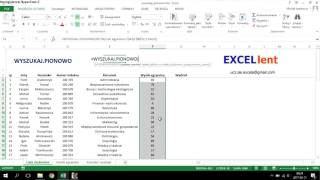 Excel  WYSZUKAJPIONOWO [upl. by Luciana436]