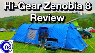 HiGear Zenobia 8 Nightfall Tent Review [upl. by Annuahsal]