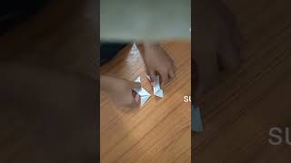 How to make a paper ninja star  origamipaper ninja star  paper ka ninja star kaise baneb [upl. by Jocelin]