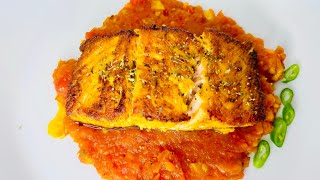 Delicious PanFried Salmon with Tomato Sauce Recipe Quick amp Easy [upl. by Hazen]