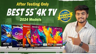 Best 55 inch 4K Smart TV in 2024 ⚡Best TV in India 2024 🔥Best 55 Inch TV in India 2024 [upl. by Lindeberg]