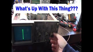 Tektronix 2215 60mhz Analog Oscilloscope Restoration Troubleshooting Part 1 [upl. by Maisey]