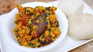 HOW TO COOK RICH EGUSI SOUP  3 VEGETABLES  COOK WITH ME [upl. by Vachell979]