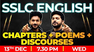 SSLC English Christmas Exam  Chapters  Poems  Discourses  English Marathon  Exam winner SSLC [upl. by Refiffej278]