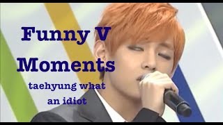 Funny Moments  BTS V Bangtan Bomb Weekly Idol Interviews Rookie King [upl. by Larena]