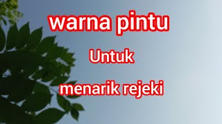 primbon Jawawarna pintu rumah pembawa keberuntungan [upl. by Panter]