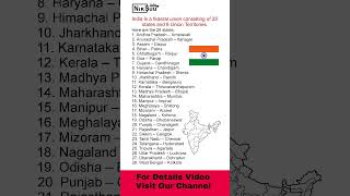 India’s States and Union Territories shorts youtubeshorts short indiangeography indianmaps [upl. by Schrick953]