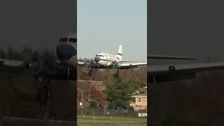 DC3 Landing at Princeton NJ Short [upl. by Swithbart506]