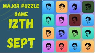 MAJOR PUZZLE GAME 12 SEPT II MAJOR GAME TODAY [upl. by Aicinat100]