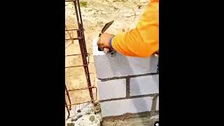 The EASY Way to Build Walls Without Bricks construction shorts [upl. by Cacilia521]