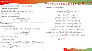 Exercice 13  Développement limité [upl. by Aliam]