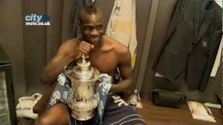 BALOTELLI FA Cup Dressing Room Final Behind the Scenes HD [upl. by Llirpa]