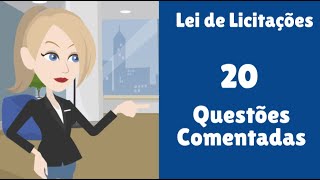 20 Questões Comentadas da Lei de Licitações 141332021 Arts 75 a 90 [upl. by Sonafets]