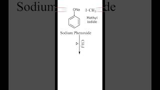 Williamson ether synthesis  Sodium Phenoxide  Methyl iodide  Anisole  Organic Chemistry Class 12 [upl. by Atcliffe]