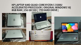 HP Laptop AMD QuadCore Ryzen 5 3500U Accelerated Processor  Original Windows 10  8GB RAM [upl. by Akerehs]