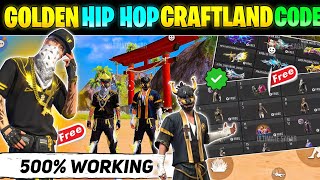 Golden Hip Hop Bundle Map Code  Free Fire Craftland Code  FF Craftland Map Code  New Craftland [upl. by Anaigroeg306]