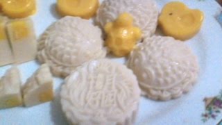 豆奶豆蓉燕菜月饼做法Soy mung bean paste jelly mooncake tutorial [upl. by Onateyac]