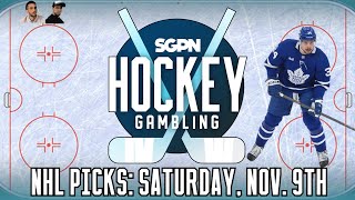 NHL Picks Predictions amp Best Bets Saturday November 9th  Auston Matthews on IR [upl. by Aierbma]