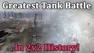 Greatest tank battle in 2v2 history Top level CoH2 match turns into utter carnage [upl. by Kaitlin140]