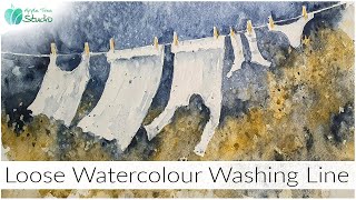 Loose Watercolour Washing Line [upl. by Cruickshank]