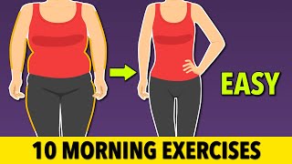 10 Quick amp Easy Morning Exercises For Full Body [upl. by Ronal23]