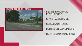 Ed White High School moving to online classes until Sept 9 [upl. by Amble]