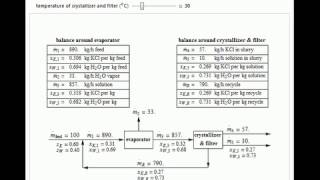 Evaporative Crystallization with Recycle [upl. by Quirk346]