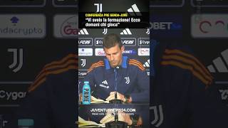 THIAGO MOTTA SVELA TUTTA LA FORMAZIONE DI GENOAJUVE juventusnews24 genoajuve [upl. by Valeta703]