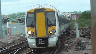 Southern amp Thameslink Trains At Brighton  Sunday 21st June 2015 [upl. by Enyaht]