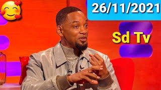 FULL Graham Norton Show 26112021 Will Smith Richard Osman LinManuel Miranda Rosie Ramsey Yola [upl. by Clarisa]