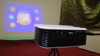 UNBOXING AND REVIEW MINI PROJECTOR A2000 DARI SHOPEE  MY MINI THEATRE😊 [upl. by Virgy313]