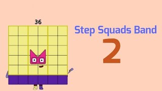 Numberblocks Band  Step Squads 2 [upl. by Ayekin]