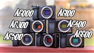 Sony A6000 vs A6100 vs A6300 vs A6400 vs A6500 vs A6600 A Buying Guide [upl. by Dnomed]