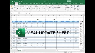 meal planner template excel [upl. by Queenie503]