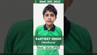 Kartikey Singh Qualified RIMC Dec 2023 Exam  RIMC Coaching Lucknow  RIMC Coaching Center [upl. by Fanchie725]