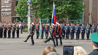 Kaliningrad May 9th is a great holiday Victory Day Parade on the Central Square [upl. by Noryv]