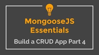 Mongoose JS Tutorial  6  Build a CRUD App 4 [upl. by Amikan]