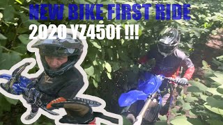 Singletrack racing through bamboo 2020 yz450f yamaha singletrack woods [upl. by Tomasina]