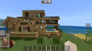 Visiting my friends house in Minecraft  Minecraft gameplay [upl. by Ainadi764]