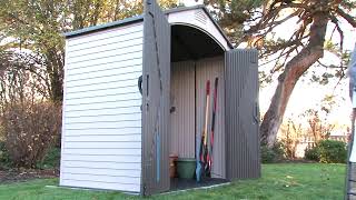 7x45 Lifetime Outdoor Storage Shed Overview 60057 [upl. by Schoenberg120]