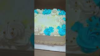 Rectangle shape cake design shortsytshortsviralshortstrendingshortsfeed [upl. by Bronk]