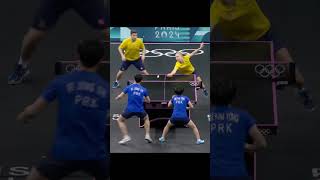 Table Tennis best points mixed in Paris 2024 paris2024 pingpong tabletennis worldtabletennis tt [upl. by Anilahs]