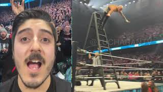 DARBY ALLIN GLASS SPOT REACTION 😳 AEW Revolution 2024 [upl. by Ojyram]