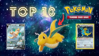 Top 10 RAREST Dragonite Cards [upl. by Thurstan]